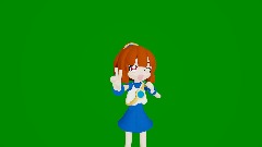 Classic Arle Victory Animation (Green Screen) Loop