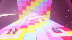 Rainbow road SNES Meta runner racing 4