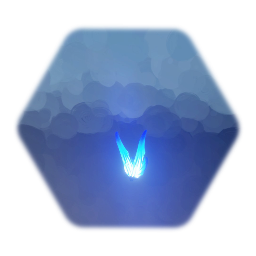 Blue glowing butterfly (animated)