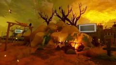 Radioactive  winter wasteland.