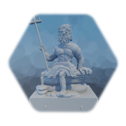 Statue of Greek God Poseidon