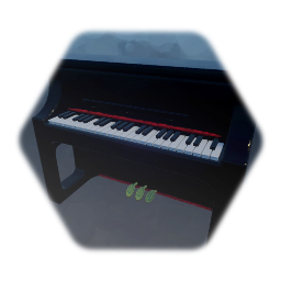 Upright Piano black