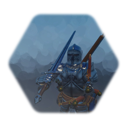 Amored Knight/Corsair  (with longsword and wheel-lock pistol)