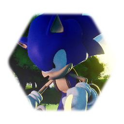 Satam Sonic run a Forest pose