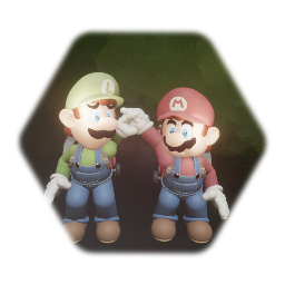 Mario with poltergust