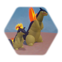 Pokémon - Cyndaquil / Quilava / Typhlosion
