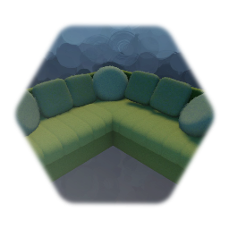 Corner Sofa / Couch with pillows