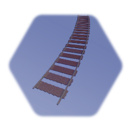 Railway track Curved - TCWW003