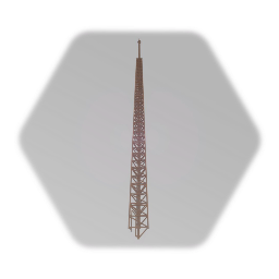 Large rusted cell tower