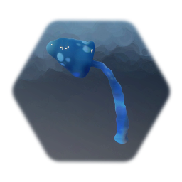 Glowing cave mushroom