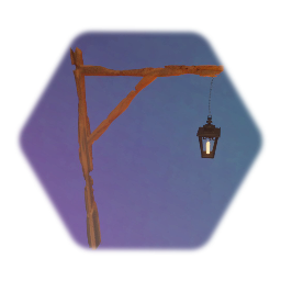 Remix de Wooden Post (With Lantern)