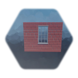 window and Brick wall