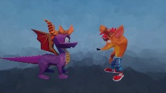 What color is an orange? With crash and Spyro