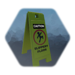 Slippery floor sign