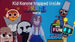 Kid Korone trapped inside SPRUNKI world