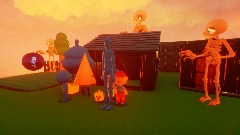 Spooky scary skeletons