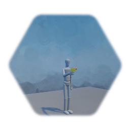 First Person character with flashlight