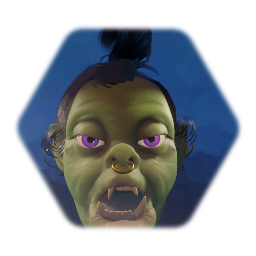 Remix of female ogre with mouth action (R2, L2)