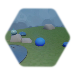 Island of blue Slimes