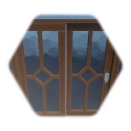 Wooden Sliding Glass Door
