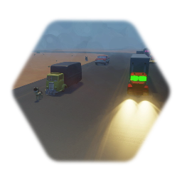 AI Racing trucks Test