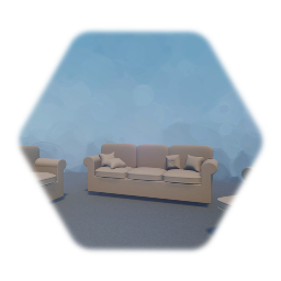 Couch and cushion