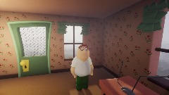 Peter Griffin goes insane and then poos