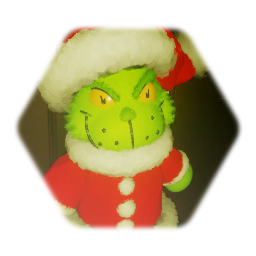 Santa Grinch plush