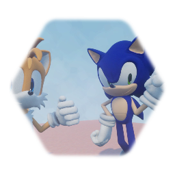 Sonic the hedgehog and Tails the fox