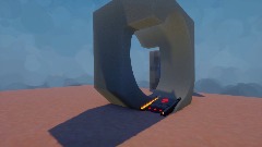 Sonic slips into a wall