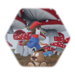 When mario sees a goomba...