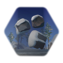 Snowy Rock Formation (Simple)