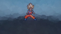 Goku ssj pixel art