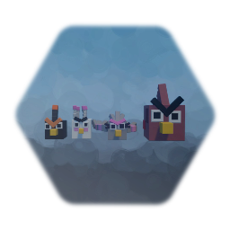 Minecraft angry birds set 2