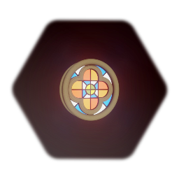 Quatrefoil Stained Glass Window - Color Style 2