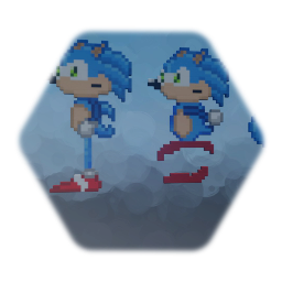 Sonic Pixel art - By @DanStarGamerGG