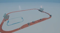 Auto tren thomas going in a circle