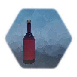 Blank Red Wine Bottle