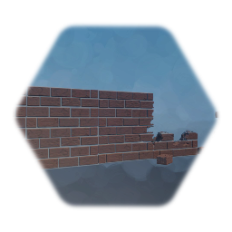 Modular Detailed  Brick Wall