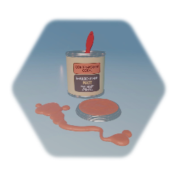 Tin of Coral Paint