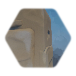 Ancient ruin square wall