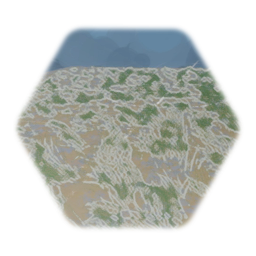 Herbe  terre  et gravats