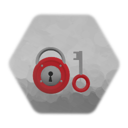 Hello Neighbor Red padlock and key (Alpha 2)