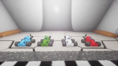 Among us racing demo space ship