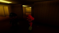 Mario and luigi in the Backroom
