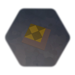 Flooring - Yellows Diagonal Checkerboard - Corner Border