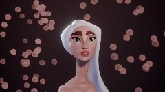 Stylized headbust female