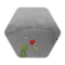 Ethan pistola y frutas