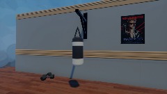 Getting down with Arnie at the gym