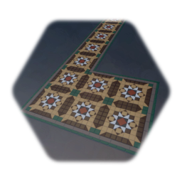 Geometric tile runner